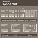 Ver mais imagens de Armário Aéreo 80 cm 1 Porta Basculante Branco/Crema Vik Madesa