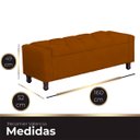 Ver imagem 7 de Calçadeira Baú Casal Queen Estofada Valencia Veludo
