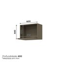 Ver imagem 4 de Armário Aéreo Micro-ondas 60cm 100% MDF Aurora