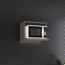 Ver imagem 1 de Armário Aéreo Micro-Ondas 60cm 100% MDF Aurora Marrom/Duna