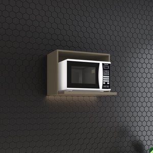 Armário Aéreo Micro-ondas 60cm 100% MDF Aurora