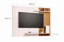 Ver imagem 3 de Painel de Tv Mênfis 135cm Ripado com 2 Prateleiras para Sala e Quarto Preto/ripado