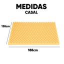 Ver imagem 2 de Colchão Pillow Top Colchonete Espuma D33 Casca Caixa de Ovo Anti Escaras Alívio de Pressão Casal
