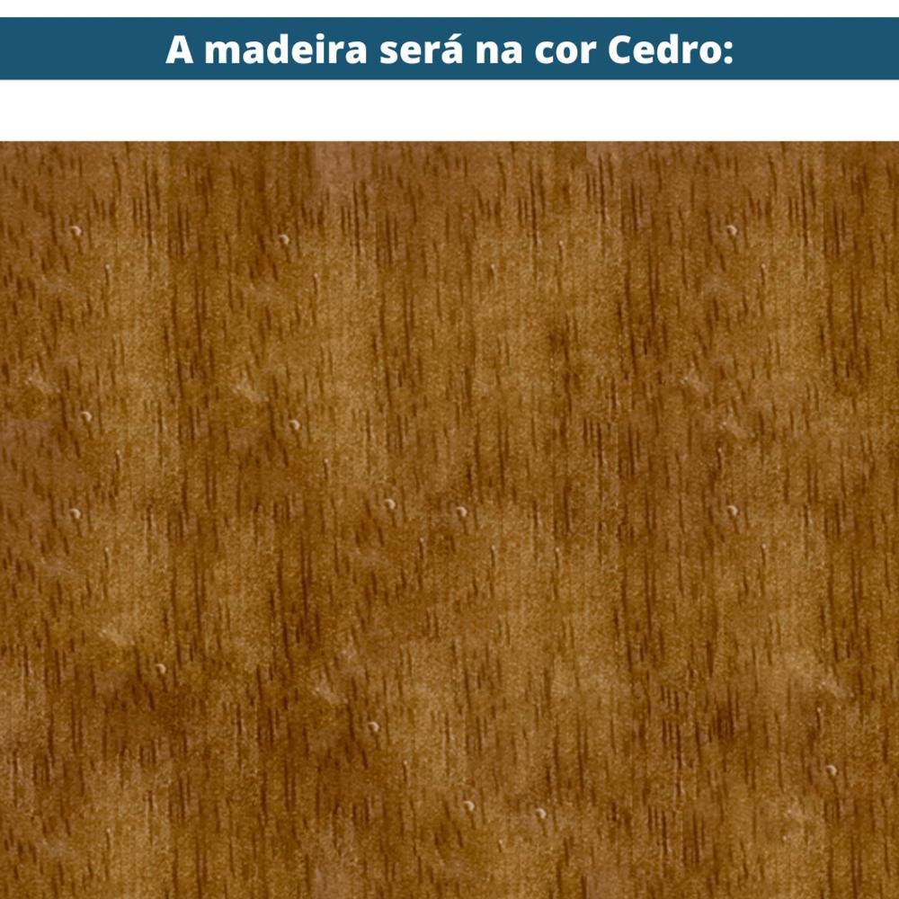 Sofá Los Ozki 200 cm Madeira Eucalipto Cedro Tecido 430C Corda Redonda Canela - 10