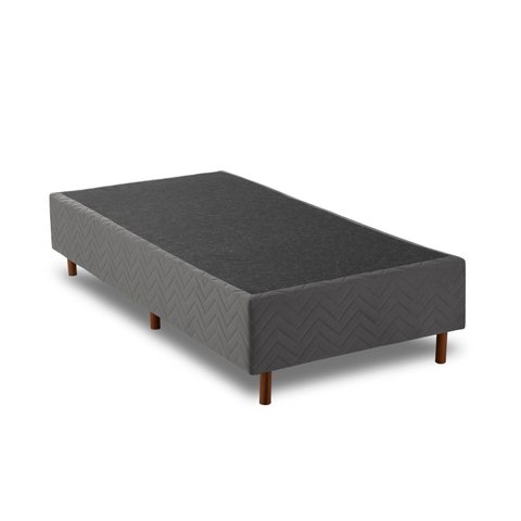 Base Box Solteiro 88cm x 188cm Sommier Veludo