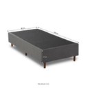 Ver imagem 2 de Base Box Solteiro 88cm x 188cm Sommier Veludo