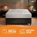 Ver imagem 6 de Cama Box Baú Casal Preto + Colchão Espuma D33 Zidi Hanover Orthopedic 138x188x66cm