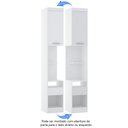 Ver imagem 4 de Mesa Cabeceira Criado Alto Roupeiro Modulado Alpes 1 Porta 1 Gaveta - Módulo Alpes - Luciane:branco