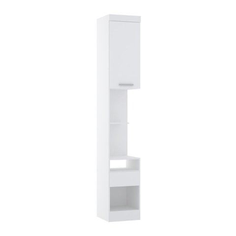 Mesa Cabeceira Criado Alto Roupeiro Modulado Alpes 1 Porta 1 Gaveta - Módulo Alpes - Luciane:branco