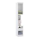 Ver imagem 2 de Mesa Cabeceira Criado Alto Roupeiro Modulado Alpes 1 Porta 1 Gaveta - Módulo Alpes - Luciane:branco