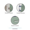 Ver imagem 3 de Mesa Cabeceira Criado Alto Roupeiro Modulado Alpes 1 Porta 1 Gaveta - Módulo Alpes - Luciane:branco