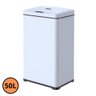 Lixeira Automática Retangular 50 Litros com Sensor Branca - 1