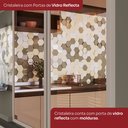 Ver mais imagens de Cristaleira 4 Portas 71,5cm 100% MDF Aurora Cinza/Duna/Cristal