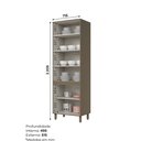 Ver imagem 5 de Cristaleira 4 Portas 71,5cm 100% MDF Aurora