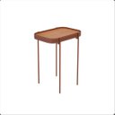 Ver imagem 1 de Mesa Lateral P Melin 47x31 Ofertamo Nature/cobre