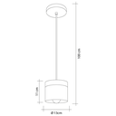 Ver imagem 5 de Pendente Cozinha Quarto Balcão Bancada Moderno Alumínio Bivolt Preto com Cobre