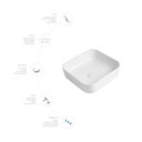 Ver imagem 4 de Cuba de Apoio Quadrada 38,5x38,5x13,5cm Sentiero sem Mesa 