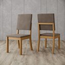 Ver imagem 3 de Conjunto de Mesa 4 Cadeiras Tampo de Vidro Natali Henn 120cm