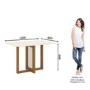 Ver imagem 4 de Conjunto de Mesa 4 Cadeiras Tampo de Vidro Natali Henn 120cm