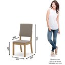 Ver imagem 5 de Conjunto de Mesa 4 Cadeiras Tampo de Vidro Natali Henn 120cm