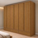 Ver imagem 1 de Guarda Roupa Casal 6 Portas com 9 Gavetas 100% MDF Urbano
