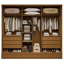 Ver imagem 5 de Guarda Roupa Casal 6 Portas com 9 Gavetas 100% MDF Urbano