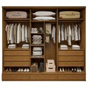 Ver imagem 4 de Guarda Roupa Casal 6 Portas com 9 Gavetas 100% MDF Urbano