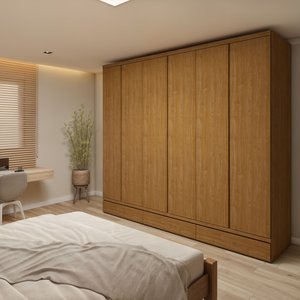 Guarda Roupa Casal 6 Portas 9 Gavetas Urbano