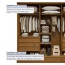 Guarda Roupa Casal 6 Portas com 9 Gavetas 100% MDF Urbano - 10