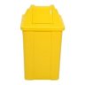 Cesto Quadrado com Tampa Vai e Vem 60l Amarelo - 2