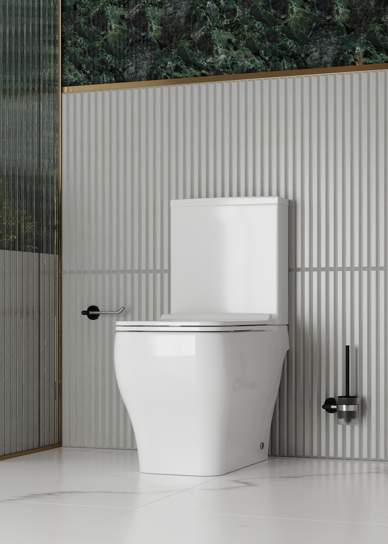 Kit Vaso Sanitário com Caixa Acoplada e Assento Soft Close Sentiero  - 9