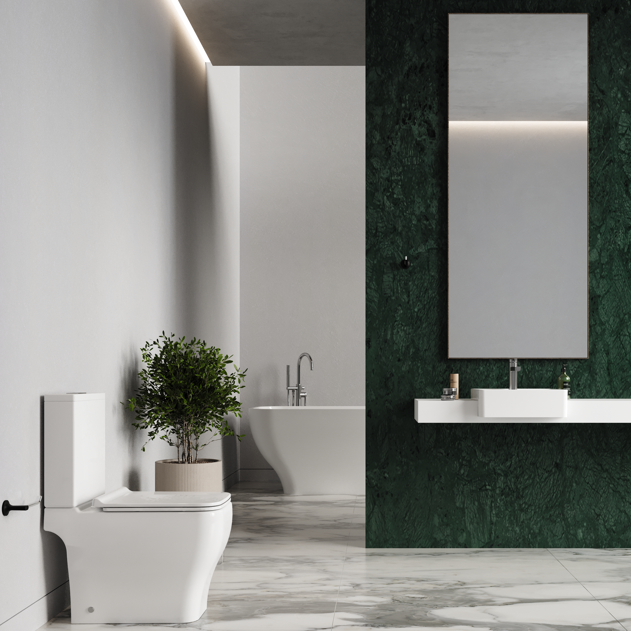Kit Vaso Sanitário com Caixa Acoplada e Assento Soft Close Sentiero  - 10