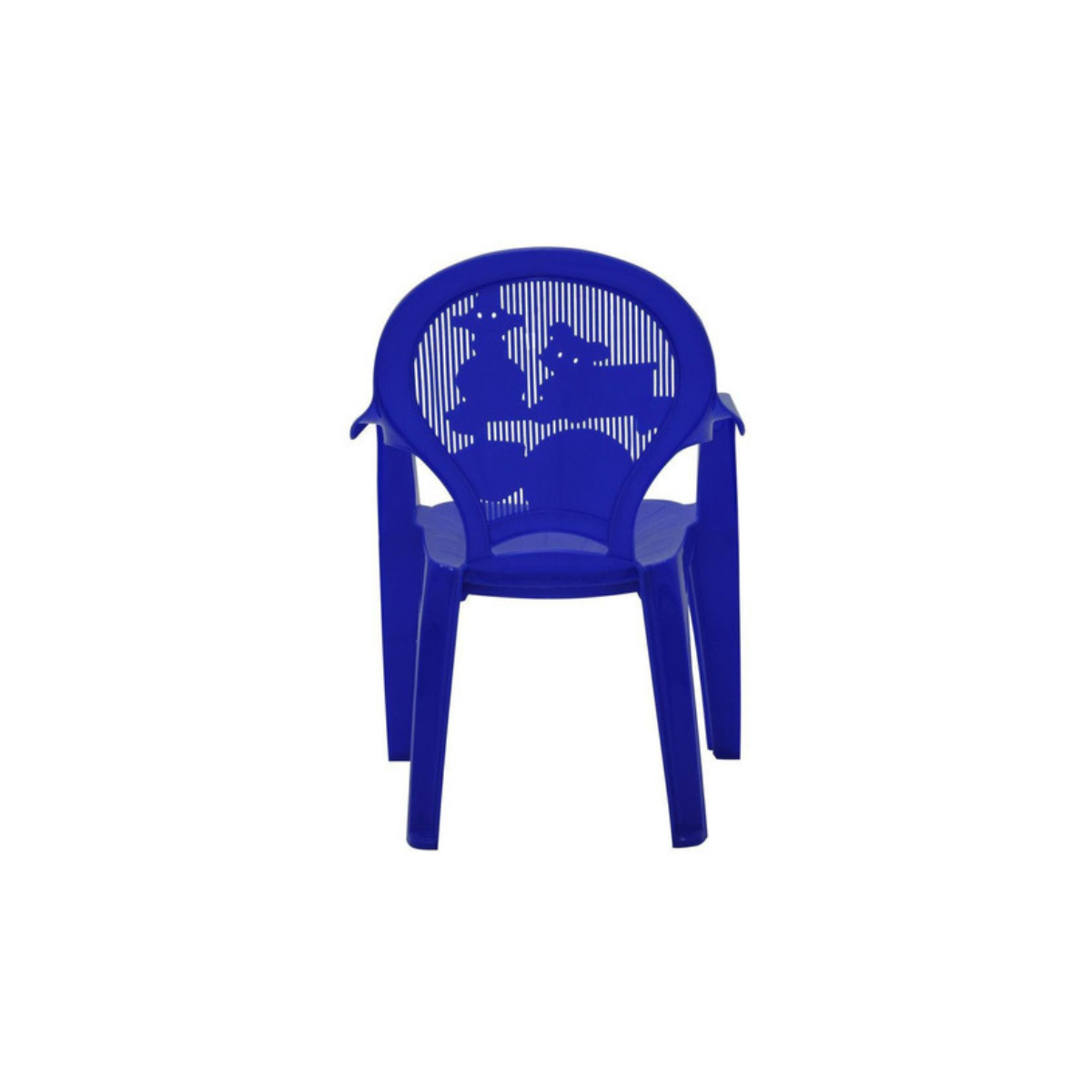 Kit Poltronas Infantil + Mesa Infantil Plastica Azul Tramontina - 6