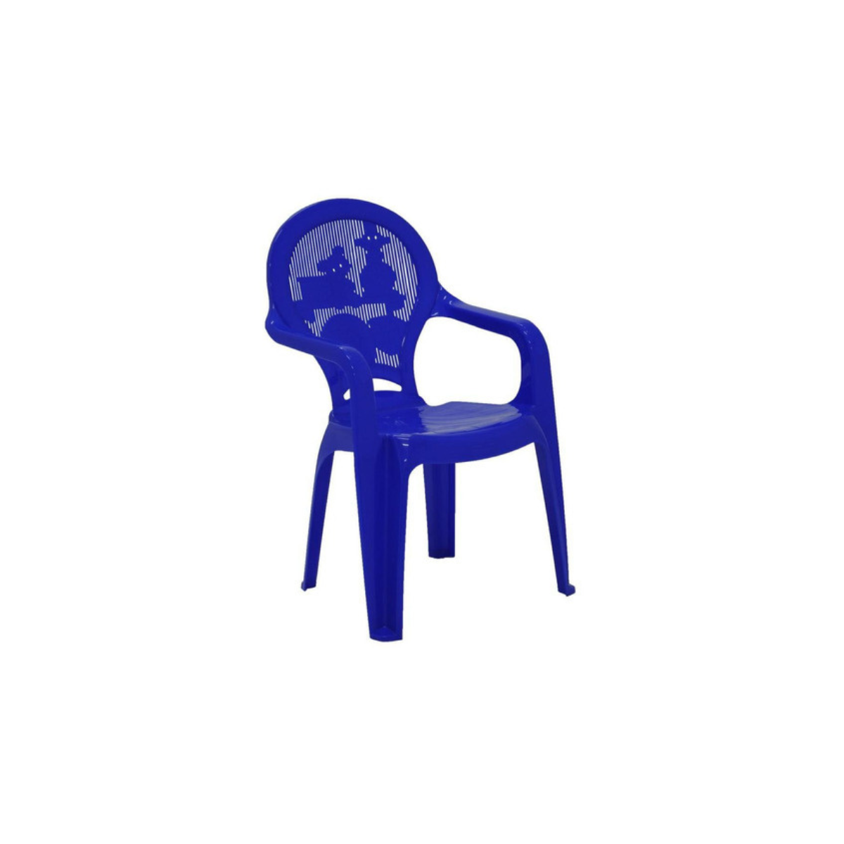 Kit Poltronas Infantil + Mesa Infantil Plastica Azul Tramontina - 4