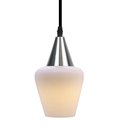 Ver imagem 3 de Lustre Pendente Taschibra Monalisa Pp Branco Leitoso E27 Bivolt Prata