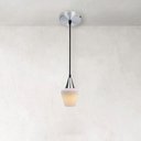 Ver imagem 2 de Lustre Pendente Taschibra Monalisa Pp Branco Leitoso E27 Bivolt Prata