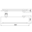 Ver imagem 2 de Prateleira Porta Shampoo Lorenzetti 2030 R82 - Rose Gold