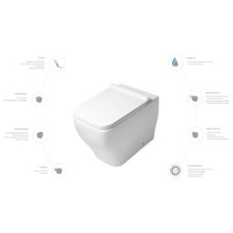 Kit Vaso Sanitário Convencional e Assento Soft Close Sentiero Acqua Brasil - 5