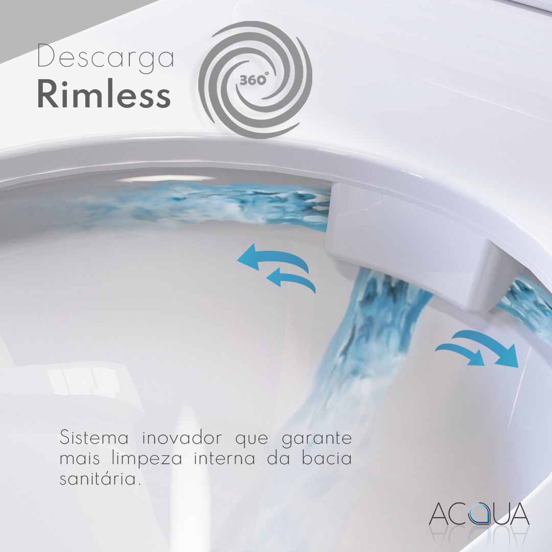 Kit Vaso Sanitário Convencional e Assento Soft Close Barroco  - 10