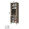 Torre Quente 1 Forno 4 Portas 71,5cm 100% MDF Aurora - 5
