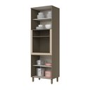 Ver imagem 4 de Torre Quente 1 Forno 4 Portas 71,5cm 100% MDF Aurora Cinza/Duna/Cristal