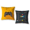 Kit 2 Capas de Almofada Infantil Menino Estampada Game 40cm - 1