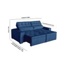 Ver imagem 2 de Sofá Áustria 4 Lugares 2,50cm - de Casa Décor e Estofados.