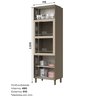 Torre Quente 2 Fornos 71,5cm 3 Portas 100% MDF Aurora - 5