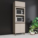 Ver imagem 2 de Torre Quente 2 Fornos 71,5cm 3 Portas 100% MDF Aurora