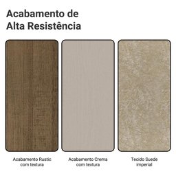 Conjunto Sala de Jantar Tampo de Vidro 4 Cadeiras Rustic/crema/imperial Braga Madesa - 10