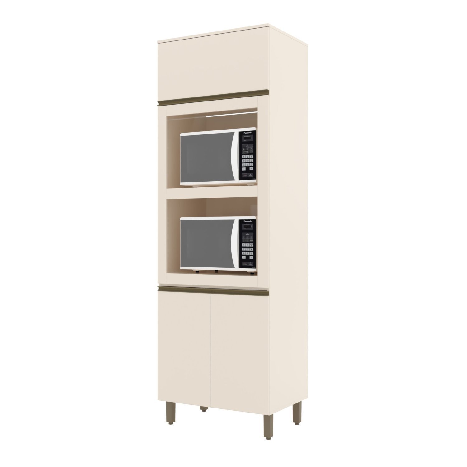 Torre Quente 2 Fornos 71,5cm 3 Portas 100% MDF Aurora - 2