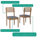 Ver imagem 5 de Mesa de Jantar Papaia com 4 Cadeiras Estofadas Juparana Linho Grafite Ornar