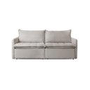 Ver mais imagens de Sofá Cama 2 Lugares Retrátil 200cm Linho Califórnia Zurc Decor Cinza Claro