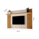 Ver imagem 3 de Painel Ripado para TV até 75 Polegadas com LED 100% MDF 180CMX135CM LED Supreme Marrom
